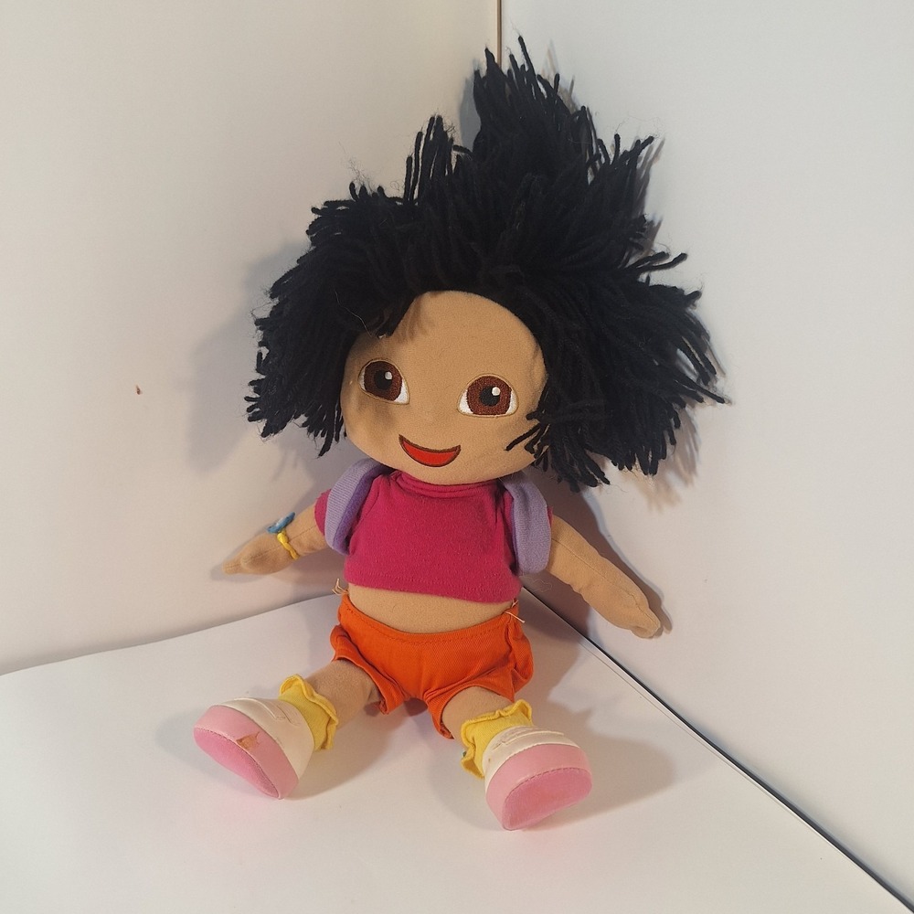 GUND Dora the Explorer DORA w/Backpack Doll 12" Plush VTG